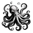 gangster octopus trapping tattoo design idea