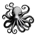 gangster octopus trapping tattoo design idea