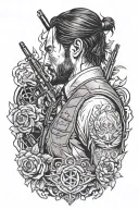 john wick Back tattoo tattoo design idea
