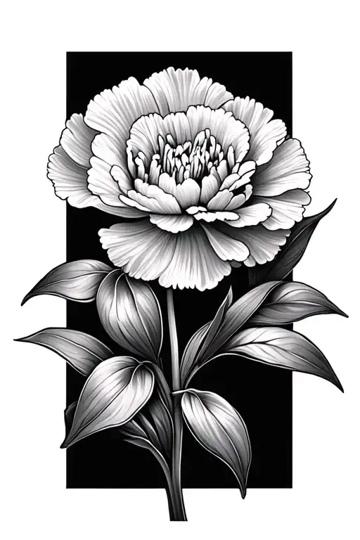 carnation flower, snowdrop flower, juancho tattoo design idea