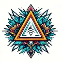 Aa Triangle tattoo design idea