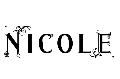 "NICOLE" tattoo design idea