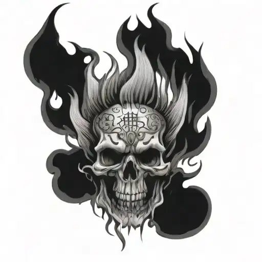 Living in my agony, watching my self-esteem go up in flames acting like i dont care what anyone thinks tattoo design idea