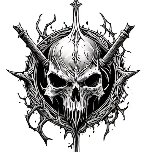 Bloodborne hunter's mark tattoo design idea