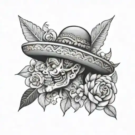 A tattoo that mixes elements of Cuban, Mexican and Thai culture tattoo design idea