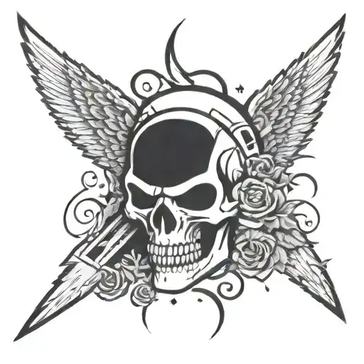 deftones knife party tattoo design idea