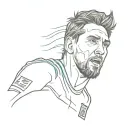 Lionel Messi argentina world cup tattoo design idea