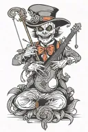puppet master with strings tattoo design idea