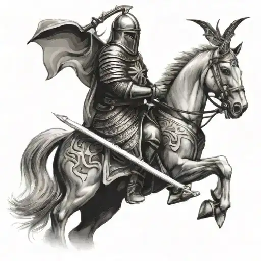 knight templar tattoo design idea