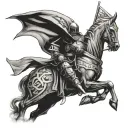 knight templar tattoo design idea