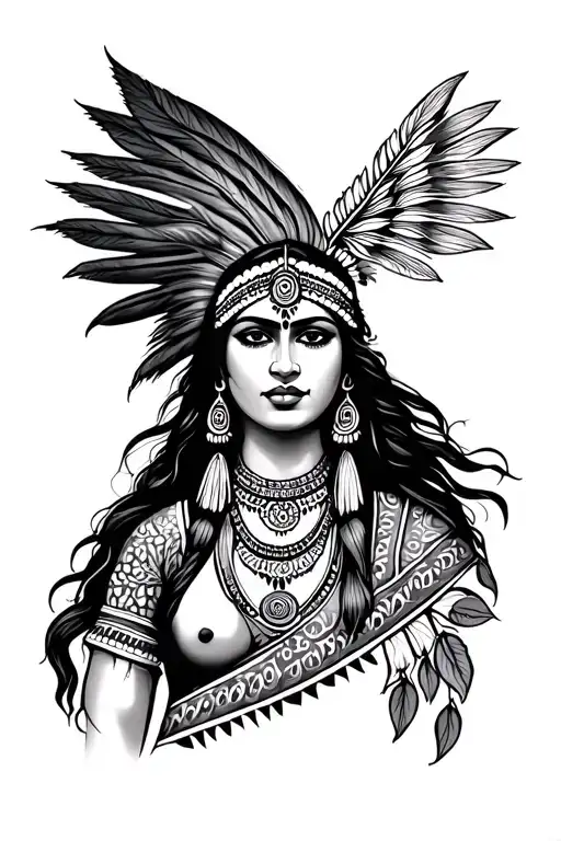 Indian tattoo design idea