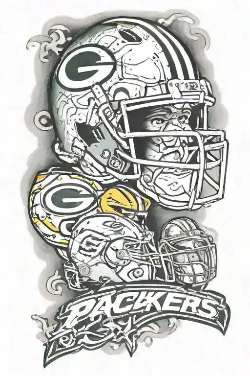 green bay packers tomtem tattoo design idea