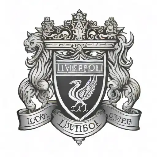 liverpool and wolverhampton football badge combined together tattoo design idea