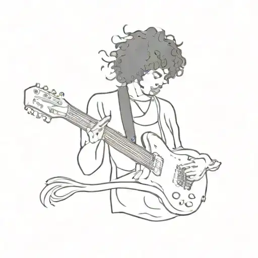 jimi hendrix burning guitar made tattoo design idea