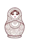 nesting doll tattoo design idea