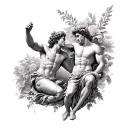 Apollo And Dionysus tattoo design idea