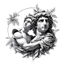 Apollo And Dionysus tattoo design idea