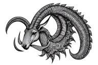 Capricorn symbol tattoo design idea