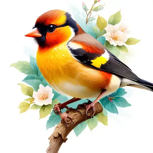 goldfinch tattoo design idea