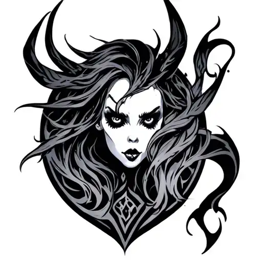 Banshee tattoo design idea