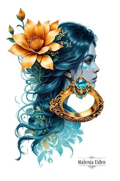 Malenia Elden Ring tattoo design idea