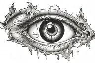 Itachi Eye Bleeding tattoo design idea