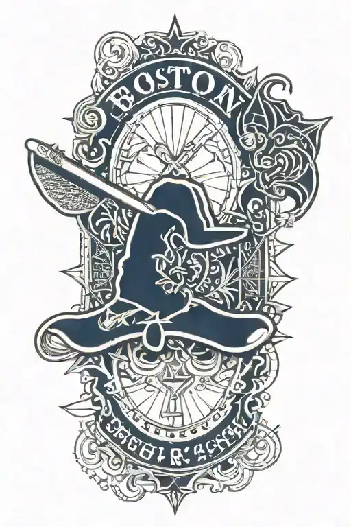 boston red sox, bats , chrome hearts  tattoo design idea