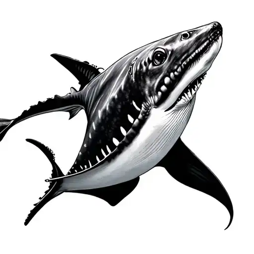 Whale Shark And Manta Ray tattoo design idea