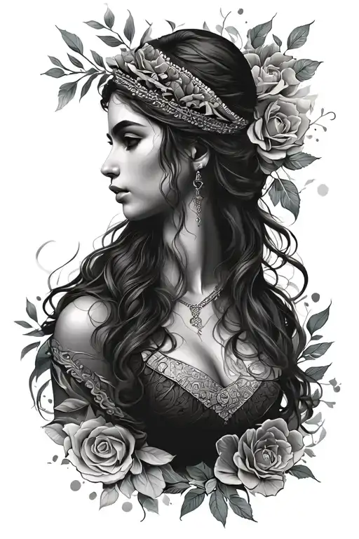 virgo tattoo design idea