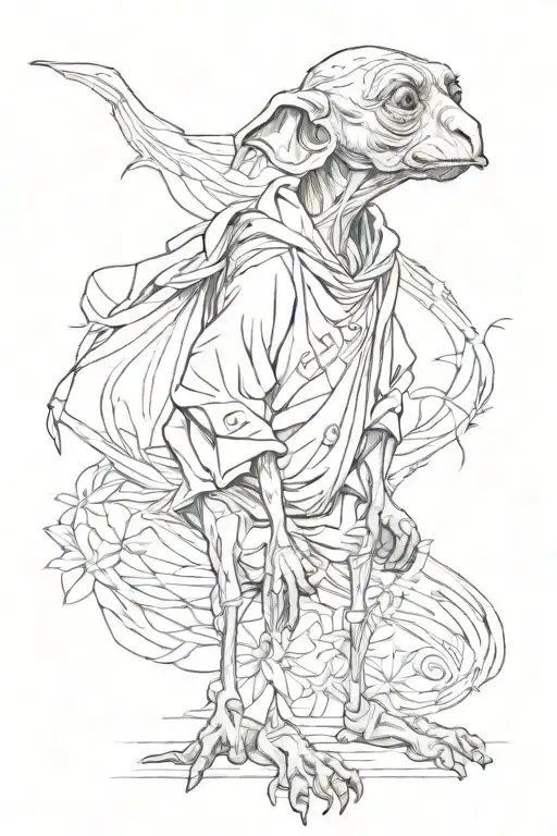 Dobby wearing tattoo design idea