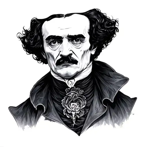 poe tattoo design idea