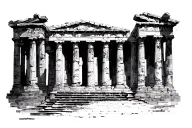 famous greek, or other ancient  architectural structure for my mid arm, as part of a sleeve. tattoo design idea