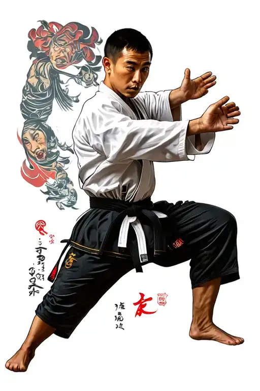 Taekwondo Poomsae tattoo design idea