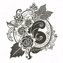 simple Bible scripture tattoo design idea