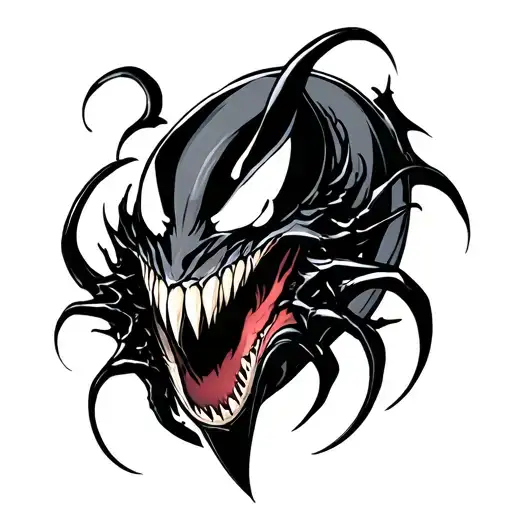 Venom symbol tattoo design idea
