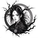 Onryo tattoo design idea