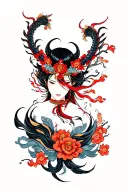 determination & persistence, strength, valor, Japanese, deep tattoo design idea