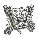 spongebob squarepants spongebob tattoo design idea