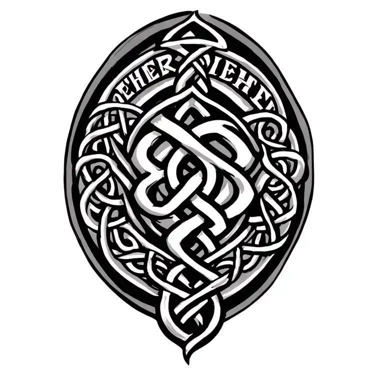 "Mackenna Elizabeth Stewart" "Mackenna Elizabeth Stewart" Celtic Father Daughter Knot tattoo design idea
