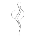 physical touch line tattoo tattoo design idea