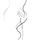 physical touch line tattoo tattoo design idea