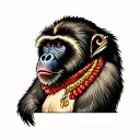 baboon tattoo design idea