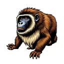 baboon tattoo design idea