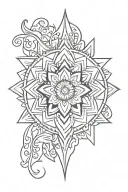 mandala design incorporating elements tattoo design idea