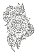 mandala design incorporating elements tattoo design idea