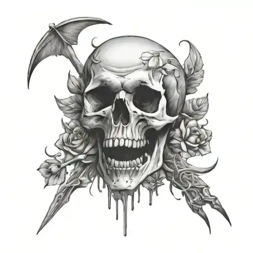 Not even death can separate tattoo design idea