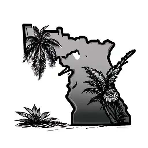 life in Minnesota and Florida  tattoo design idea