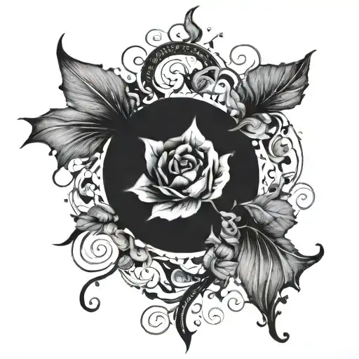 the dark and lonely abyss tattoo design idea