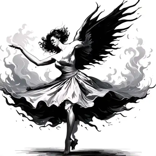 Dancing Through My Storms tattoo design idea