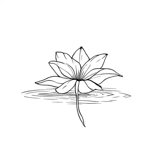 lily pad tattoo design idea
